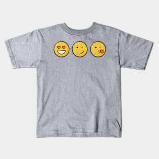 Love Emojis Kids T-Shirt